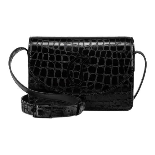 CL Крокодиловый узор Тисненый Телячья кожа Сумка через плечо Маленькая Женская Черная