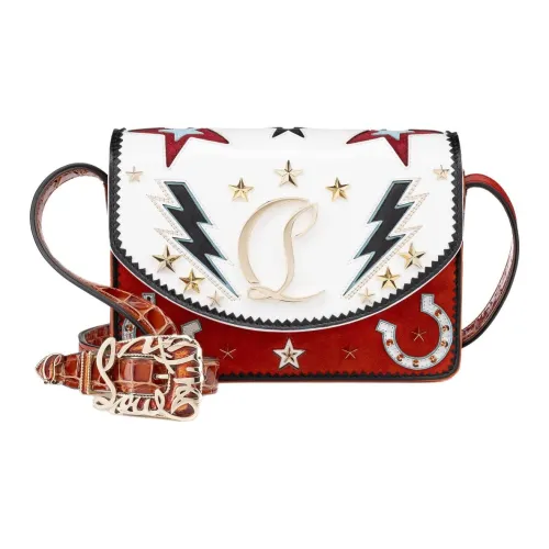 CL LUBOTING Телячья кожа Сумка через плечо Женская Красная и Белая