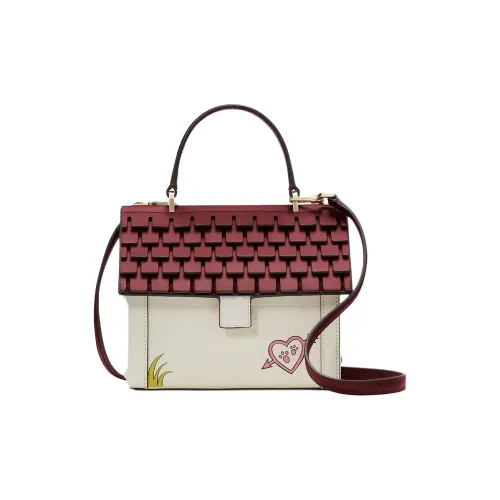 Kate Spade Disney Collaboration Коровья кожа Через плечо Одно плечо Сумка Женская Белая и Керамическая Красная