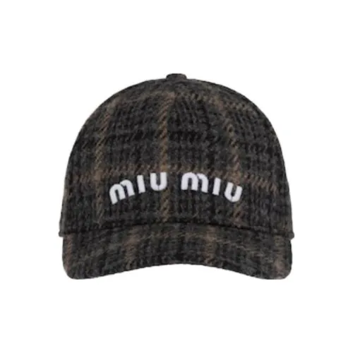 MIU MIU Шерстяные кепки Женские Серые