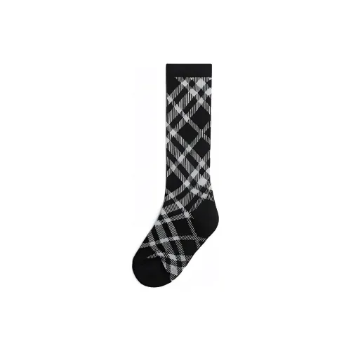 Burberry Черные Унисекс MID Носки до икры