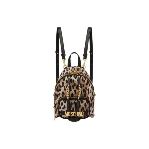 MOSCHINO Cotton Backpack Mini Women's Beige