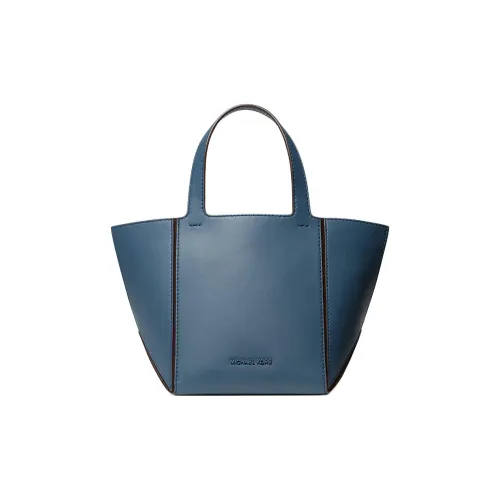 MICHAEL KORS Кожа Тоут Сумка Сумка для покупок Сумка Маленькая Женская Темно-синяя