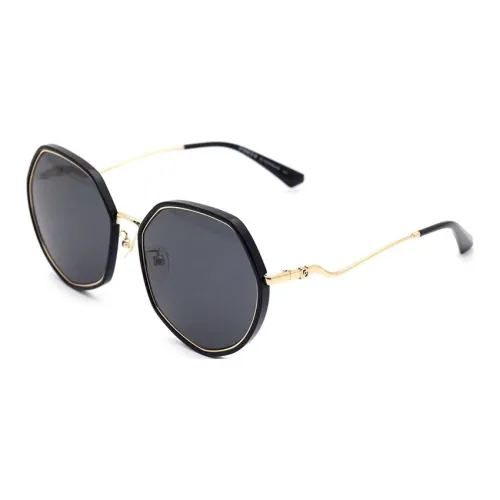 PORTS Нерегулярная форма Солнцезащитные очки Женские Черный