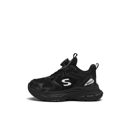 SNOOPY Slip-resistant Abrasion-resistant Breathable Supportive Low-Top Kids Lifestyle Shoes Black Kids