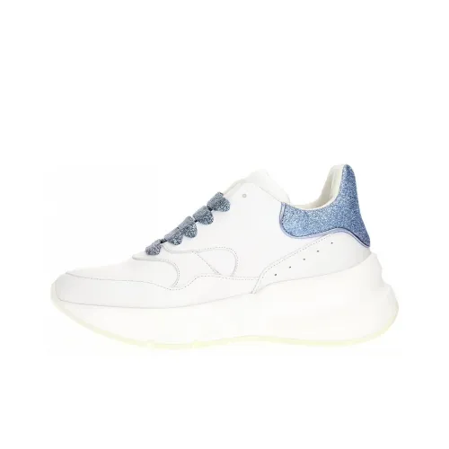 Alexander McQueen Устойчивый к истиранию Низкий Топ Спортивная Повседневная Обувь Женская Белый Синий