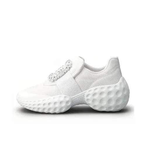 Roger Vivier VIV' RUN Луна Низкий Топ Повседневная Обувь Женская Белая