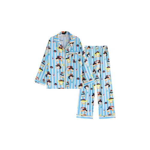 Wabi Town Пижамный комплект Женские Синий