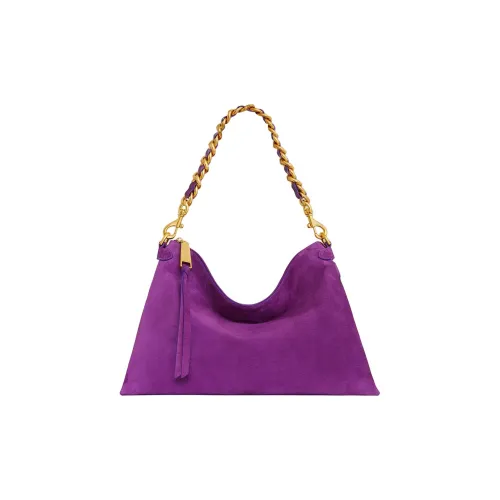 REBECCA MINKOFF Замшевая сумка через плечо женская фиолетовая