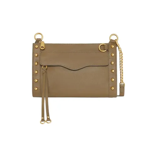 REBECCA MINKOFF Сумка через плечо из натуральной кожи женская цвет землисто-коричневый