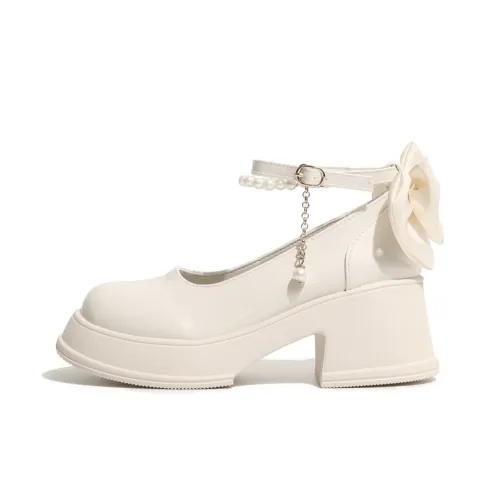 OBWA Грубый каблук Туфли Мэри Джейн Женские