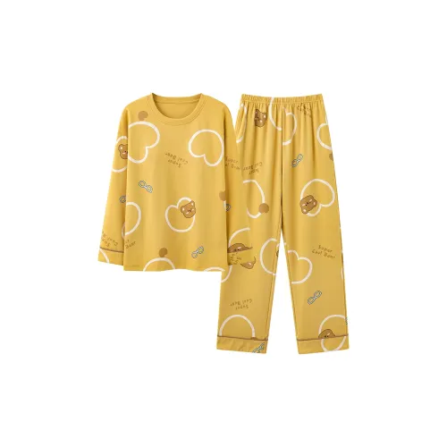 William Pajama Комплект Женский Желтый