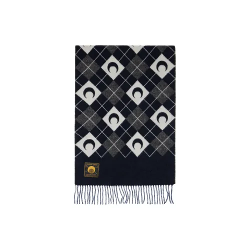 Marine Serre Новая шерсть Вязаные шарфы Мужской Черный