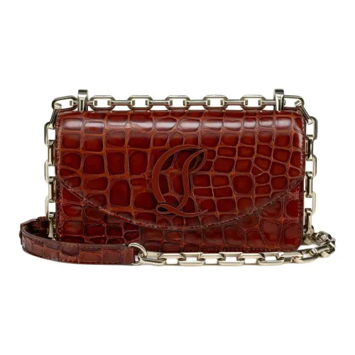 CL LUBOTING Тисненая Телячья Кожа Сумка через плечо Мини Женская Кофейная