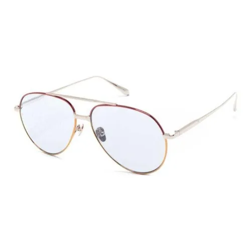 Linda Farrow Титан Авиатор Солнцезащитные очки Женские Золото Красный