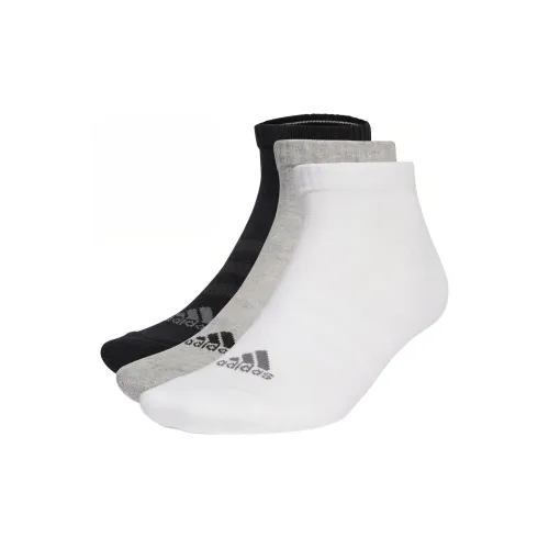 Adidas 3 шт Белый+Серый+Черный Унисекс Носки