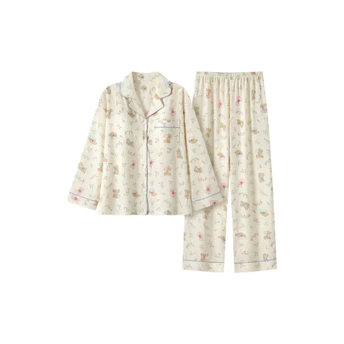 ЮЙЧЖАОЛИНЬ Pajama Комплект Женский Абрикосовый