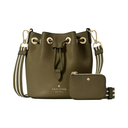 Kate Spade Сумка из зернистой текстуры кожа личи сумка через плечо мини женская морской зеленый