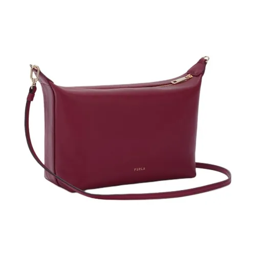 Furla Телячья кожа Портативная Сумка через плечо Сумка на плечо Мини Женская Бургунди