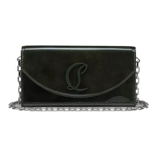 CL LUBOTING Лакированная кожа Телячья кожа Сумка через плечо Женская Зеленая