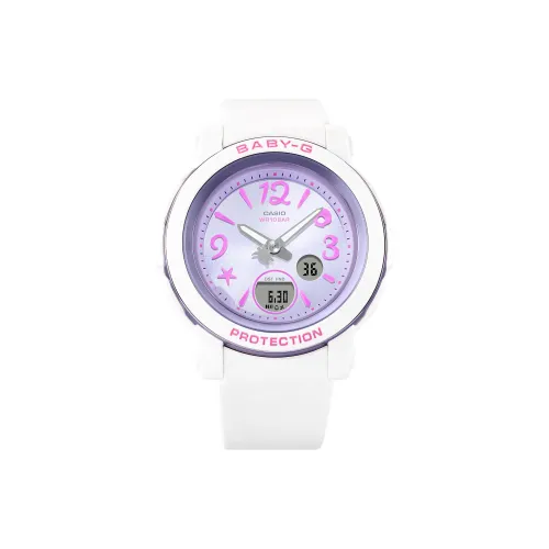 CASIO Кварцевый Movement Унисекс Детский Часы 45,2mm*41,5mm*10,1mm Фиолетовый