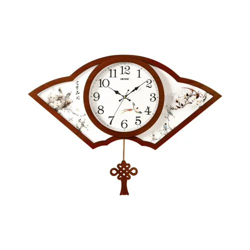 HENSE Кварцевый механизм Деревянная стена Часы Унисекс Белый циферблат HP05