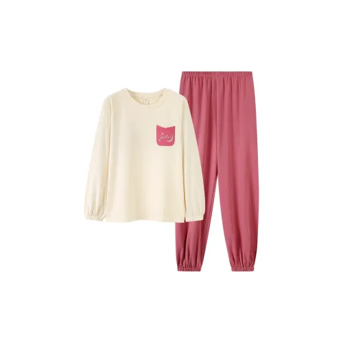 FOREVER 21 Пижамный комплект женский розовый абрикосовый