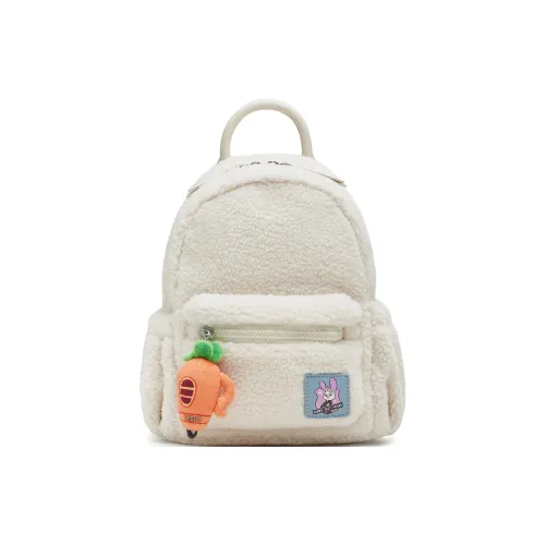 teenmix Ткань Рюкзак Маленький Женский Кремовый Белый Сырой Кокосовый Серый