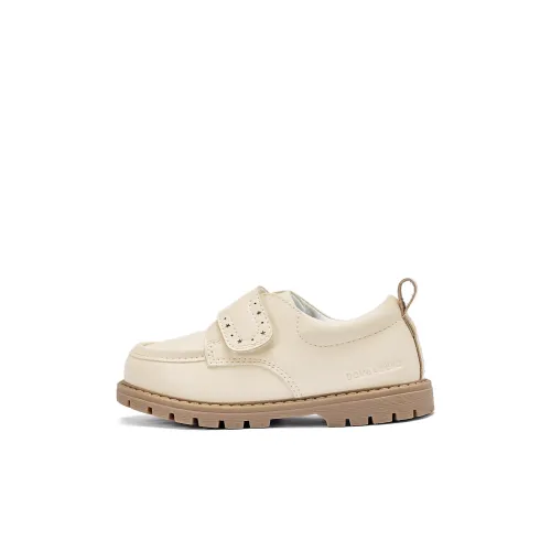 DAVE BELLA Износостойкий Легкий Дышащий и Противоскользящий. Кожаные туфли Экрю Черный для детей