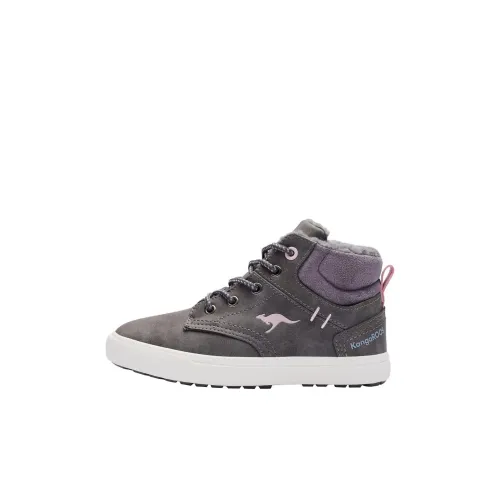 KangaROOS Slip-resistant Abrasion-resistant MID Top Kids Lifestyle Shoes Gray Children's KangaROOS Противоскользящий Устойчивый к истиранию MID Топ Детский Лайфстайл Обувь Серый Детский