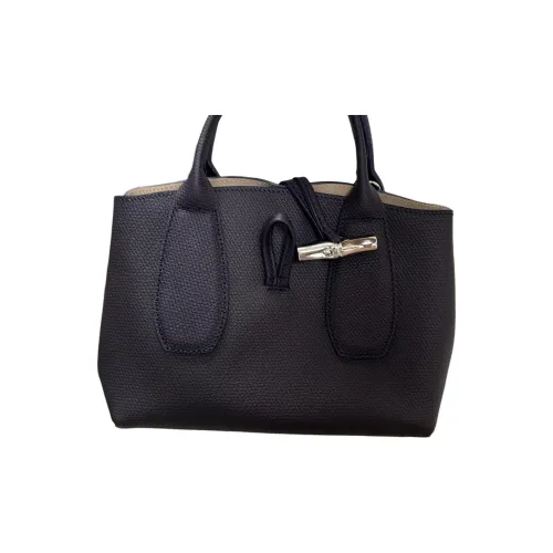 LONGCHAMP Roseau Галька Текстура Коровья Кожа Через плечо Одно Плечо Сумка Маленькая Женская Темно-фиолетовая