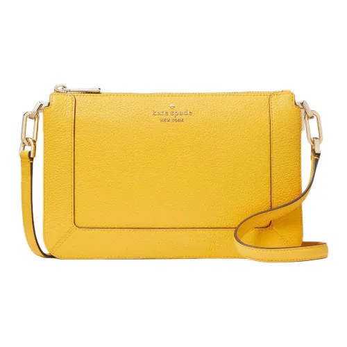 Kate Spade Сумка через плечо из текстуры кожа личи женская желтая