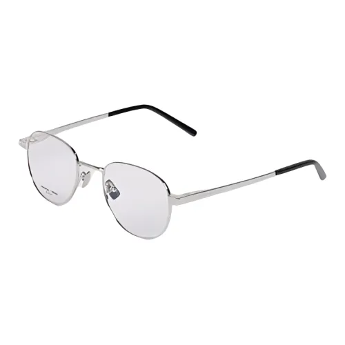 SAINT LAURENT Овал Оправы для очков Мужской Серебряный