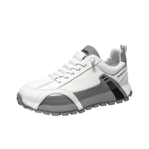 KOLUMB Амортизация Дышащий Отводящий пот Низкий топ Кэжуал Мужской Белый Серый