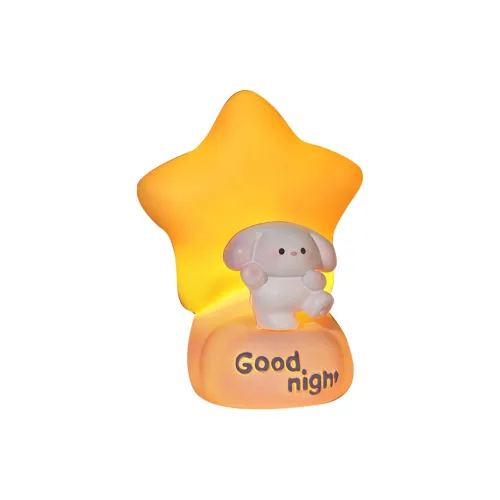 Handsome Любимый Щенок Ночной свет Cute Cartoon Щенок Виниловые Звезды Спальня Боковое Освещение Украшение Атмосферный Свет Игрушки