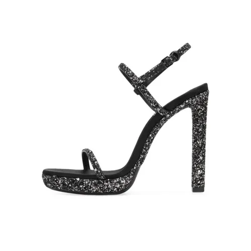 SAINT LAURENT One Ремень Сандалии Женские Черные