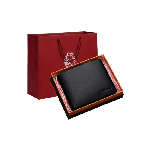 Old Man's Head Коровья кожа Кошелек Мужской Черный