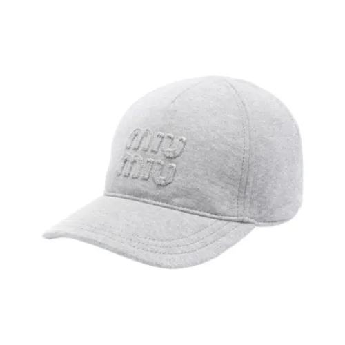 MIU MIU Хлопковые кепки женские серые