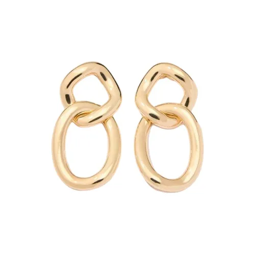 CarolinaHerrera Цинк Латунь Ткань Серьги Женские Золото