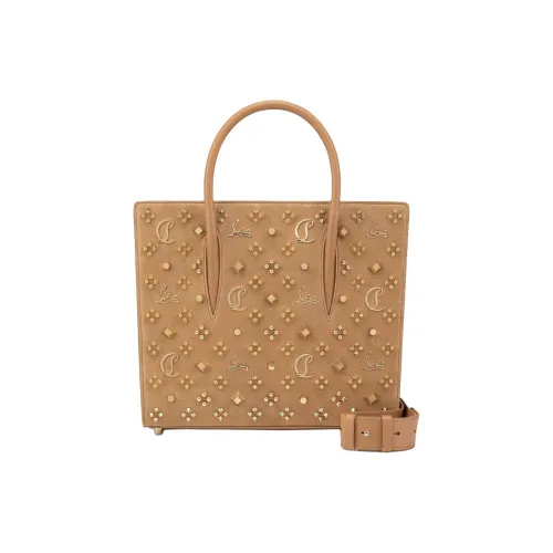 CL LUBOTING Телячья кожа Сумка-тоут Сумка для покупок Сумка через плечо Сумка среднего размера Женская Кофейная