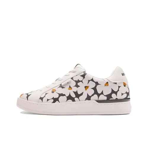 COACH Lowline Low Топ Скейтборд Кроссовки Женские Белые