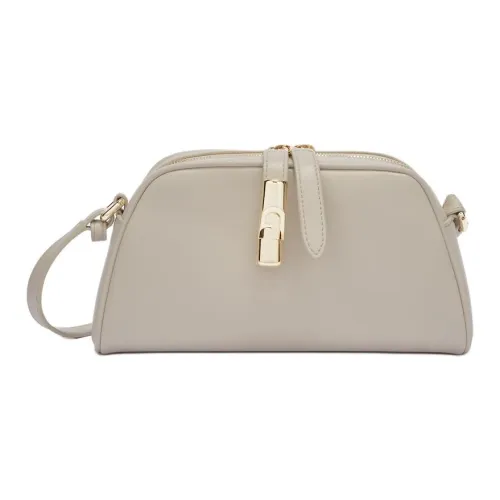 Furla Телячья кожа Сумка через плечо Мини Женская Серый