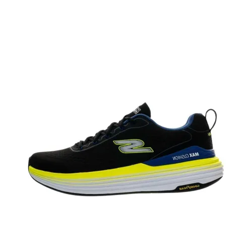 Skechers Abrasion Resistant MID Топ Беговые кроссовки Мужской Черный