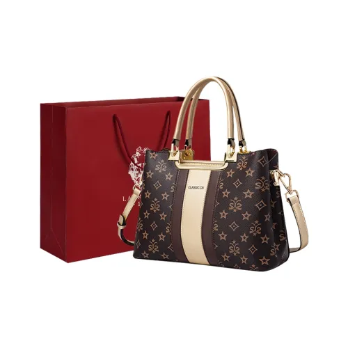 Old Man's Head ПВХ Одно Плечо Сумка Большая Женская Кофейная