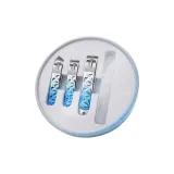 Синяя коробка, ледяной цветочный дизайн, градиентный синий, набор из 4 предметов