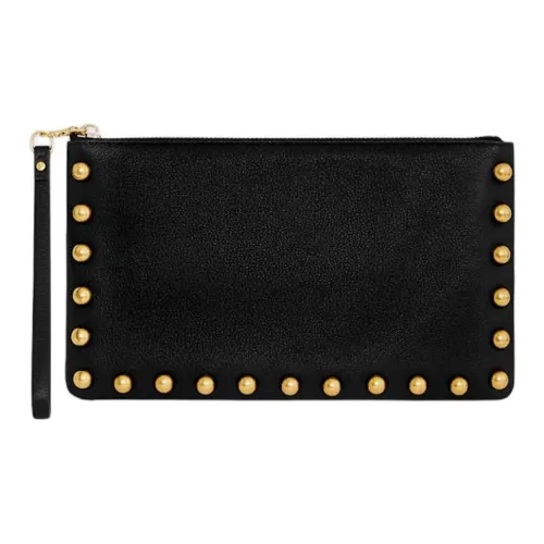 REBECCA MINKOFF Натуральная кожа Клатч Большой Женский Черный