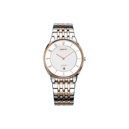 EBOHR Master Collection Кварцевый механизм нержавеющая сталь ремешок часы мужской белый циферблат