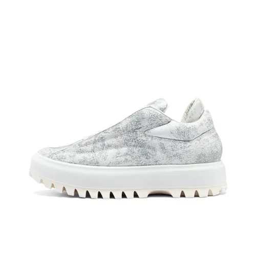 Ecco Низкий Топ Casual Женский Белый Серебряный