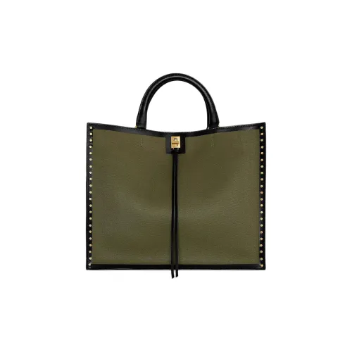 REBECCA MINKOFF Хлопок Тоут Сумка Сумка для покупок Сумка Женская Зеленая