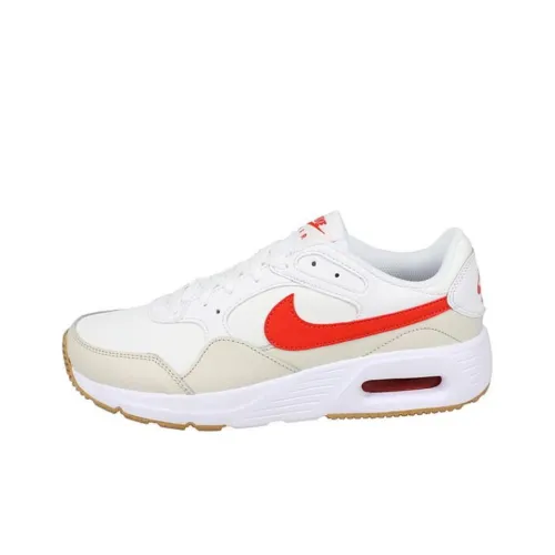 Nike Air Max SC Устойчивые к истиранию Низкие Беговые кроссовки Унисекс Белые